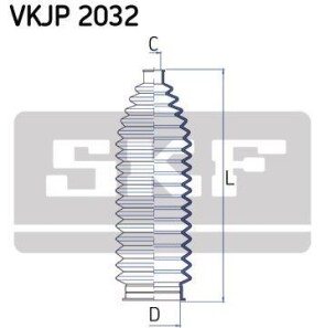 Фото 2 - Рульова рейка та кріплення SKF VKJP 2032 (VKJP2032)