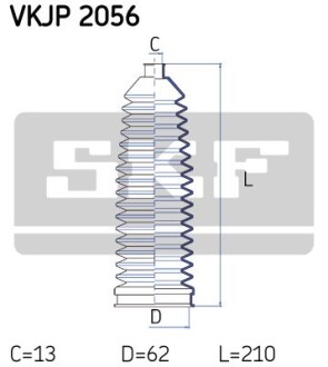 - Пильовик привідного валу - (2104602300) SKF VKJP 2056