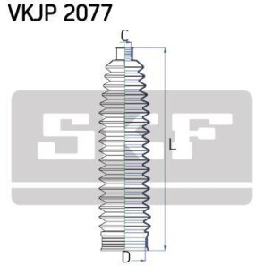 Фото 2 - Рулевая рейка и крепление SKF VKJP 2077