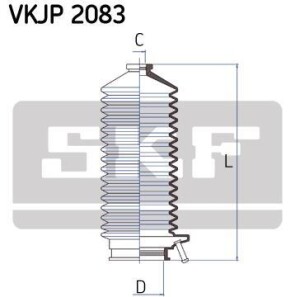 Фото 2 - Рульова рейка та кріплення SKF VKJP 2083 (VKJP2083)