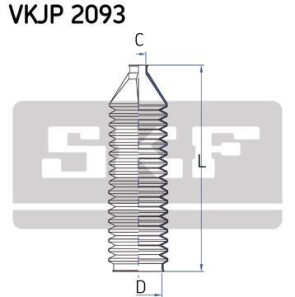 Фото 2 - Рульова рейка та кріплення SKF VKJP 2093 (VKJP2093)