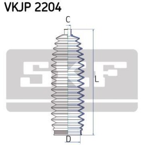 Фото 2 - Рульова рейка та кріплення SKF VKJP 2204 (VKJP2204)