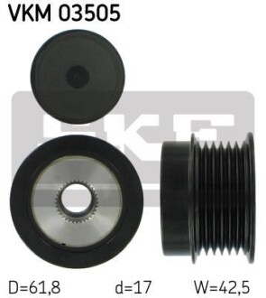 Шків генератора - ((1204175, 55571966)) SKF VKM03505