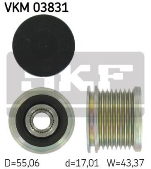 Шків генератора MB S-class (W221) 05-13, OM642 - SKF VKM 03831