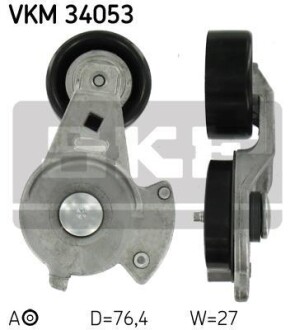 Ролик натяжний - ((K04854092, 04854092, 4854092, 11955EA00B, 3553187)) SKF VKM34053