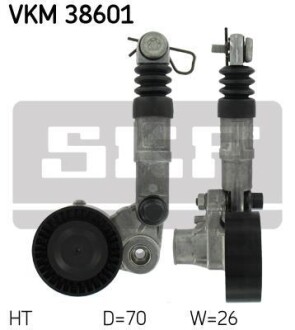 Ролик натяжний - ((05050312AA, 05050312AB, 05080312AA, 05080312AB, 5050312AA)) SKF VKM38601