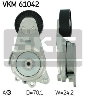 Ролик ремня с натяжителем - (1662033040, 1662033020, 1662033021) SKF VKM6 1042