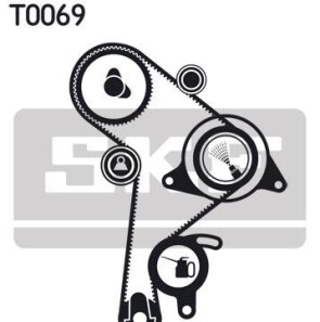 Комплект ремня ГРМ - (028109119AC, 028109119N) SKF VKMA 01016