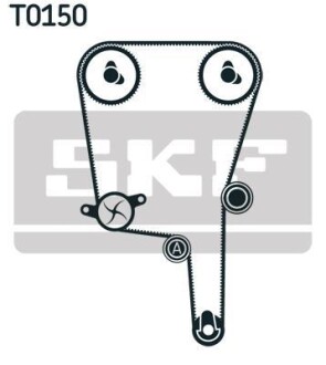 Комплект ГРМ (ремінь + ролик) - ((036109119A, 036109119D, 036109119H)) SKF VKMA01114
