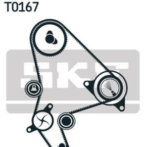 Комплект ремня ГРМ - (051660, 0516A4, 0816A6) SKF VKMA 03264 (фото 1)