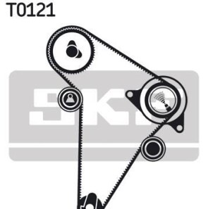 Комплект ремня ГРМ - (083136, 96094102, 081820) SKF VKMA 03300