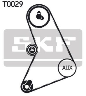 Комплект зубчастих ременів - (70HM6268B1A, MD113562, MD197135) SKF VKMA 04001