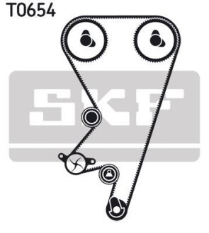 Комплект ремня ГРМ - (5636355, 636569, 90531033) SKF VKMA 05202