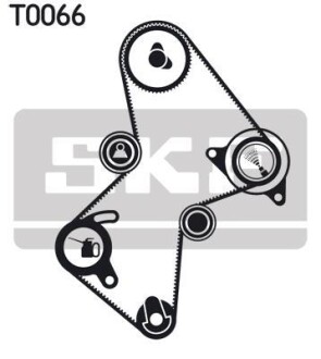 Комплект ремня ГРМ - (9110690, MW30621261, 9111270) SKF VKMA 06111