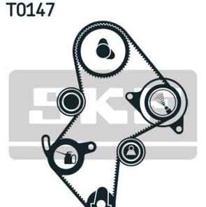 Комплект ремня ГРМ - (m855992, MW30621261, M343740) SKF VKMA 06114