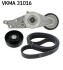 V-ribbed belt set - (06B903133, 06B903133E, 06B903137D) SKF VKMA 31016 (фото 1)