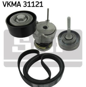 Поликлиновой ременный комплект - (03D145276D, 03D145276E, 03D145276A) SKF VKMA 31121