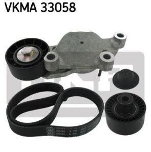 Поликлиновой ременный комплект - SKF VKMA 33058