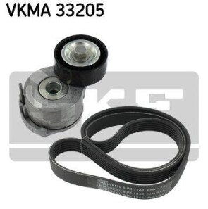 Поликлиновой ременный комплект - (1683646, 1768088, 9M5Q6A228BA) SKF VKMA 33205