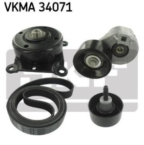 Поликлиновой ременный комплект - (xc1e6c301ab, 1129181, xc1e6c301cb) SKF VKMA 34071