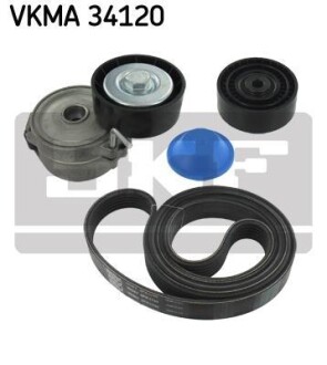 Комплект поліклинових ременів - SKF VKMA 34120
