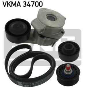 Комплект доріжкового ремня - (6C1Q6A228AB, 9658142780, 5751F2) SKF VKMA34700