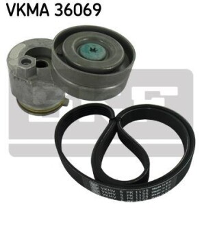 Ролик с ремнем грм, комплект - (8200840824, 8200673092, 9109567) SKF VKMA 36069