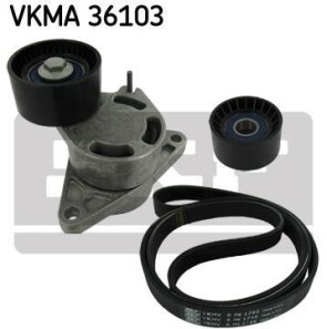 Поликлиновой ременный комплект - SKF VKMA 36103