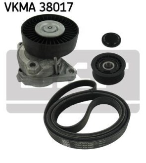Ролик с ремнем грм, комплект - SKF VKMA 38017