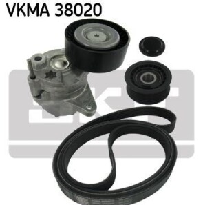 Поликлиновой ременный комплект - (0002020019, 0002020919, 0129970792) SKF VKMA 38020 (фото 1)