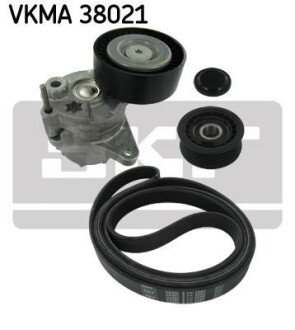Поликлиновой ременный комплект - SKF VKMA 38021