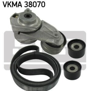 Поликлиновой ременный комплект - (0029934296, 0019937596, 04891587AA) SKF VKMA 38070