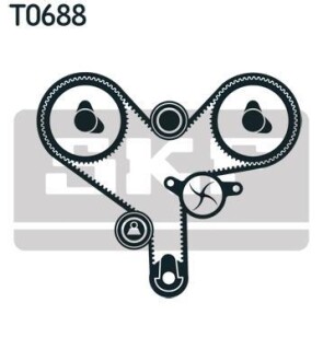 Комплект зубчастих ременів - (1350362040, 1350362030, 135030A010) SKF VKMA 91011