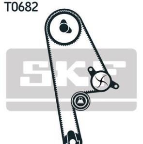 Комплект ремня ГРМ - (14510PM7004, 14510PM3003, 14510PM3004) SKF VKMA 93001