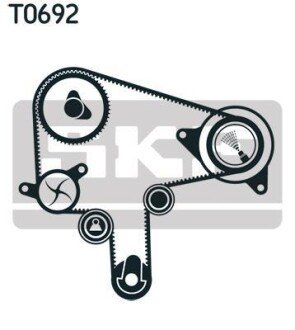 Комплект ременя ГРМ - (rf5c12205a, rf5c12205) SKF VKMA 94619