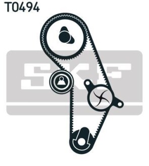 Комплект ремня ГРМ - (md175375, md315265, md320174) SKF VKMA 95623