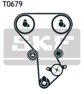 Комплект ГРМ (ремінь + ролик) - ((MD377198)) SKF VKMA95677