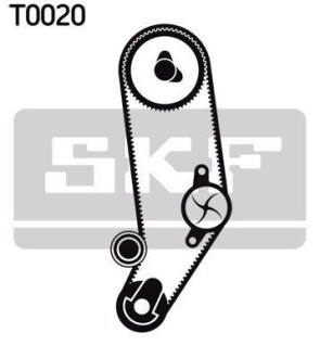Фото комплект ГРМ, пас+ролик+помпа - ((034109119)) SKF VKMC01031 Комплект ГРМ, пас+ролик+помпа - ((034109119)) SKF VKMC01031