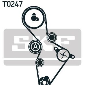 Водяной насос + комплект зубчатого ремня - (06D109119) SKF VKMC 01220