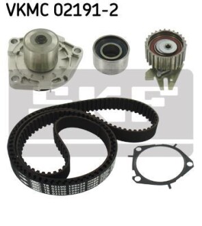Комплект ГРМ, пас+ролик+помпа - SKF VKMC021912