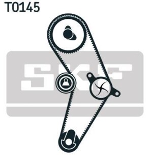 Водяной насос + комплект зубчатого ремня - (04892695AB, 46403679, 46817666) SKF VKMC 02204-3