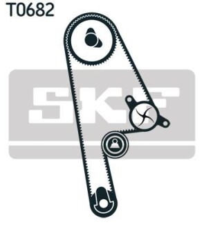 Водяний насос + зубчастий ремінь - (19200PLC003, 19200PLE005, 19200PLMA01) SKF VKMC 93616
