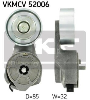 Натяжной ролик, поликлиновой ремень - (4891116, 504065874, 4898548) SKF VKMCV 52006