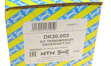 Фото 2 - Автозапчастина SNR NTN DK20.003 (DK20003)