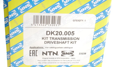 Фото 2 - Полуось SNR NTN DK20.005 (DK20005)