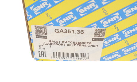 Фото 3 - Ролик ремня приводного SNR NTN GA351.36 (GA35136)