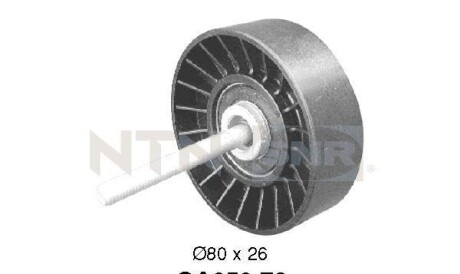 Паразитный / ведущий ролик, поликлиновой ремень - SNR NTN GA358.79