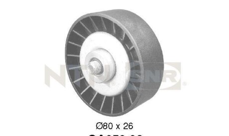 Паразитный / ведущий ролик, поликлиновой ремень - (46547564) SNR NTN GA358.82