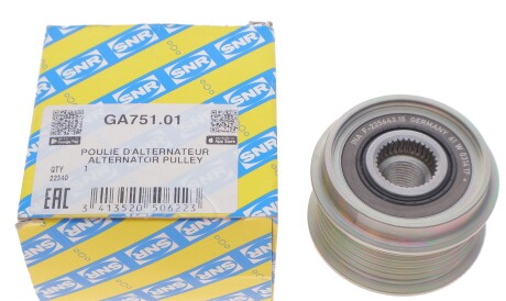 Фото 2 - Шків генератора SNR NTN GA751.01 (GA75101)