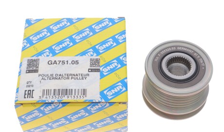 Фото 2 - Шків генератора SNR NTN GA751.05 (GA75105)